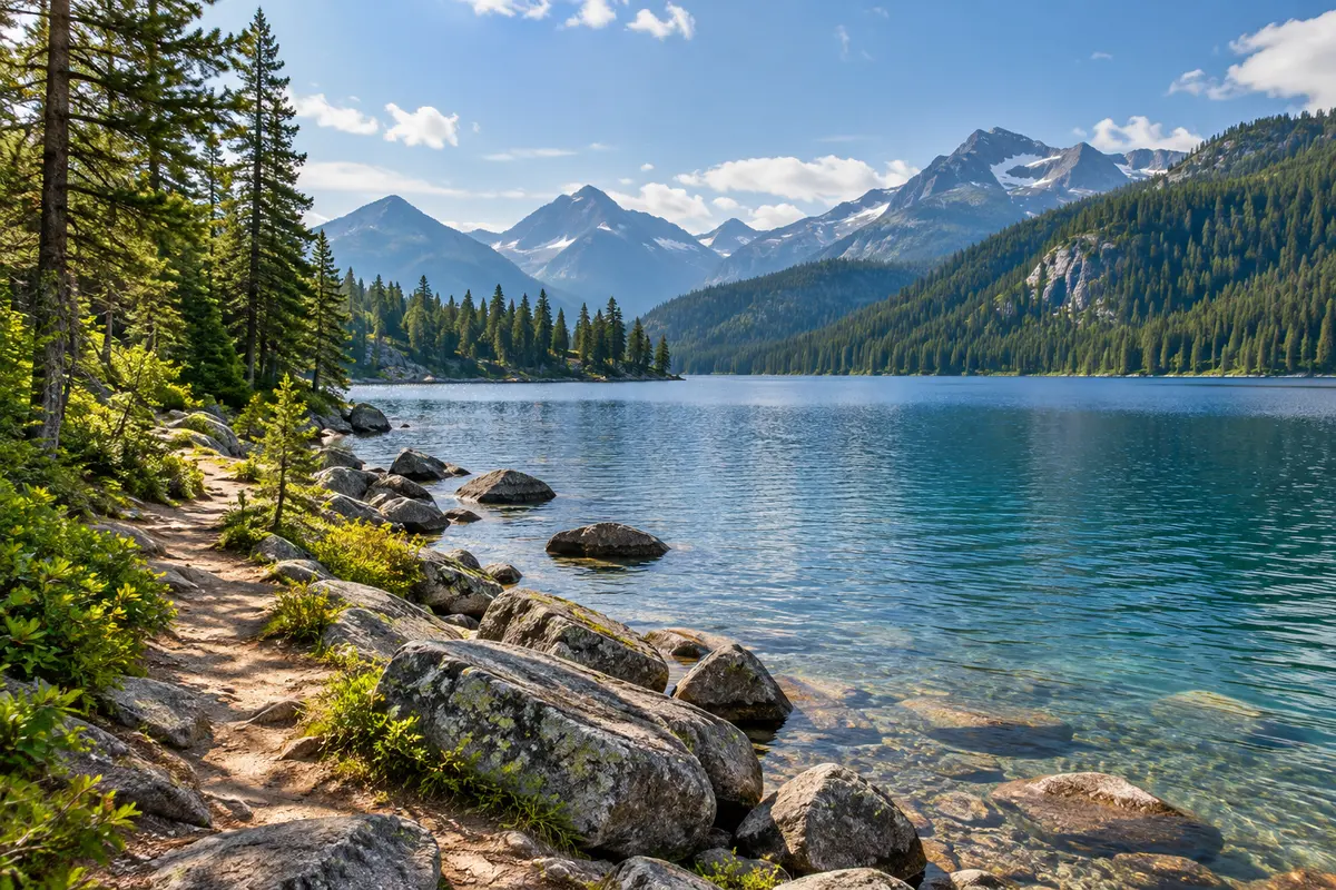 Mountains near a travel assignment